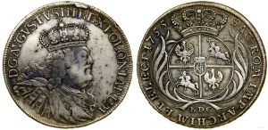 Poland, thaler, 1755 EDC, Leipzig