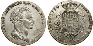 Poland, six-gold thaler, 1794, Warsaw