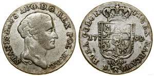 Poland, two-zloty (8 groszy), 1792 EB, Warsaw