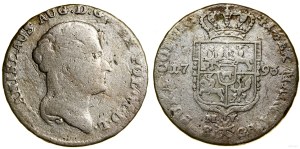 Poland, two-zloty (8 groszy), 1793 MV, Warsaw