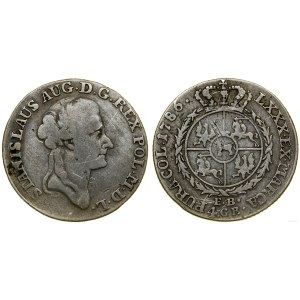 Polska, złotówka (4 grosze), 1786 EB, Warszawa