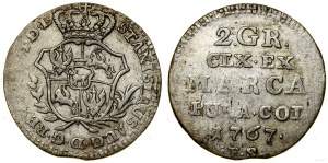 Poland, half zloty (2 groszy), 1767 FS, Warsaw