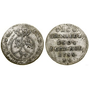 Polska, 10 groszy miedziane, 1788 EB, Warszawa