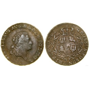 Polska, trojak, 1792 MV, Warszawa
