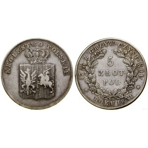Polska, 5 złotych, 1831 KG, Warszawa