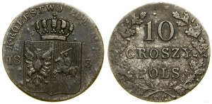 Poland, 10 groszy, 1831 KG, Warsaw