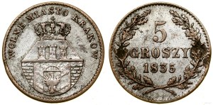 Poland, 5 pennies, 1835, Vienna