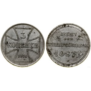 Polska, 3 kopiejki, 1916 A, Berlin