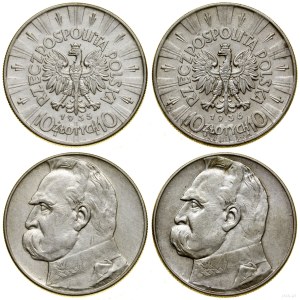 Poland, set: 2 x 10 gold, 1935 and 1936, Warsaw