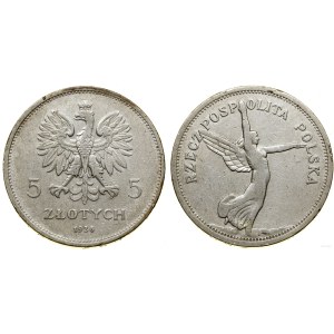 Polska, 5 złotych, 1928, Bruksela