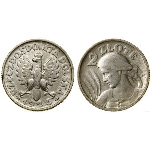 Polska, 2 złote, 1924, Paryż