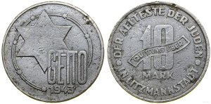 Ghetto Lodz (1941-1943), 10 marks, 1943, Lodz.