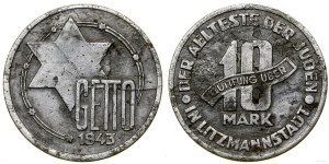 Ghetto Lodz (1941-1943), 10 marks, 1943, Lodz.