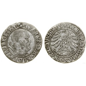 Prusy Książęce (1525-1657), grosz, 1532, Królewiec