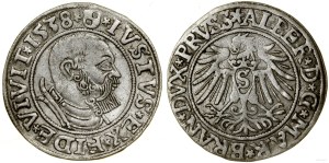 Ducal Prussia (1525-1657), penny, 1538, Königsberg