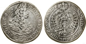 Silesia, 15 krajcars, 1694 MMW, Wrocław
