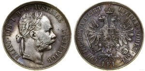 Austria, 1 florin, 1883, Vienna