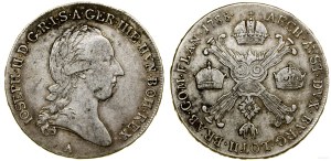 Austrian Netherlands, 1/2 thaler, 1788 A, Vienna