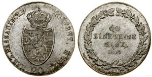 Germany, 20 krajcars, 1809, Darmstadt