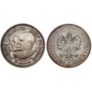 Polska, 150. rocznica śmierci Tadeusza Kościuszki i 100. rocznica urodzin Józefa Piłsudskiego, 1967, Wawa