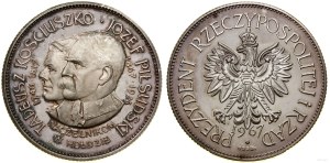 Poland, 150th anniversary of the death of Tadeusz Kosciuszko and 100th anniversary of the birth of Jozef Pilsudski, 1967, Wawa