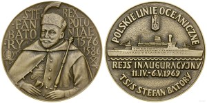 Poland, medal - Inaugural cruise of TS/S Stefan Batory, 1969, Warsaw.