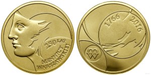 Poland, 250 years of the Warsaw Mint, 2016, Warsaw