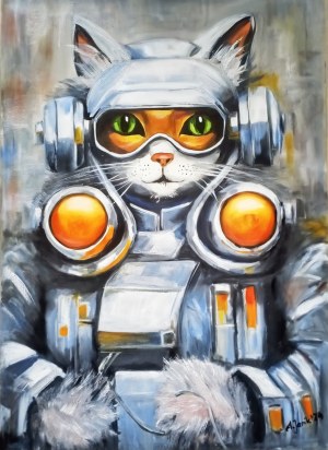 Agnieszka JANIK (born 1972), Cosmic Cat, 2024