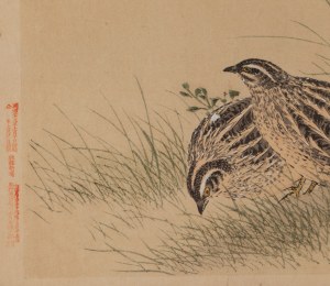 Imao Keinen (1845 - 1924), Quails from the album 