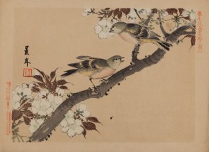 Imao Keinen (1845 - 1924), On a branch from the album 