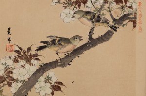 Imao Keinen (1845 - 1924), On a branch from the album 