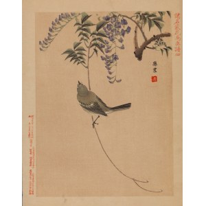 Keibun Matsumura (1779 - 1843), Wierzbówka chińska z albumu Sho Meika Kachō Gafu, 1898