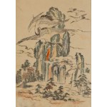 Ichikawa Kansai (1748 - 1819 ), Żurawie z cyklu Kansai Gafu, 1891