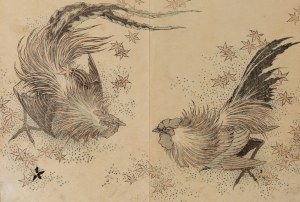 Ichikawa Kansai (1748 - 1819 ), Roosters from the series 