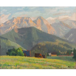 Franciszek Wójcik (1903-1984), Widok na Giewont, 1963 r.