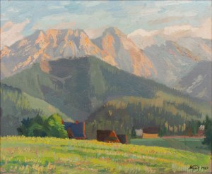 Franciszek Wójcik (1903-1984), Widok na Giewont, 1963 r.