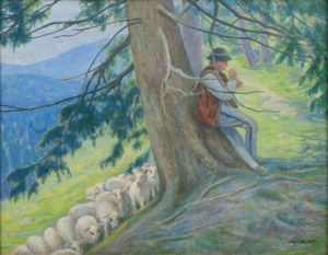 Franciszek Gnyp (1894-1970), Juhas ze stadem owiec
