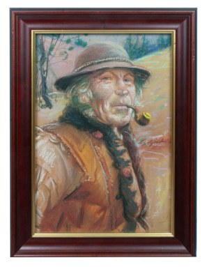 Stanislaw Gorski (1887 - 1955), Highlander with a pipe