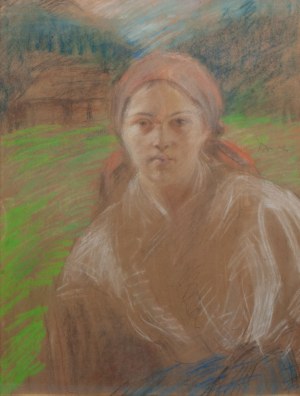 Józef Szczęsny (1885 - 1968), Dziewczyna w chuście