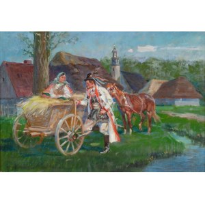 Marian Nowicki (1904 - po 1960), Krakus i dziewczyna, 1943 r.