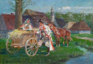 Marian Nowicki (1904 - after 1960), Krakus and the girl, 1943.