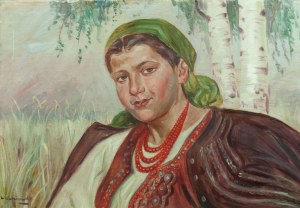 Wincenty Wodzinowski (1866-1940), Portrait of a girl