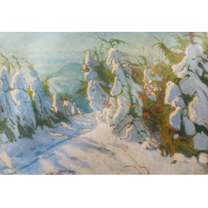 Ludwik Leszko (1890 - 1957), Pejzaż zimowy, 1923 r.