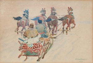 Stanislaw Maslowski (1853 - 1926), Kulig, 1926.