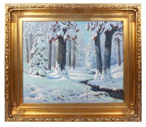 Dariusz Wąsowicz (1910 - 1970), Winter Landscape
