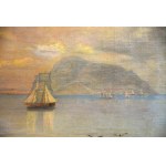 Johan Carl Christian BROSBOLL (1816-1900), Baie au coucher du soleil, 1878.