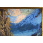 Zakopane - górska droga zimą, sygnowany, AN, lata 20/30-te.