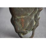 Sculpture Taureau au repos, Japon, Meiji, bronze, signée, vers 1900.
