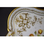 Taca porcelanowa, Śląsk?, poł. XIX w.