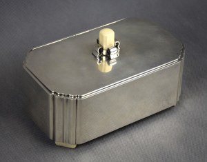 Art Deco cartridge, 925 silver, Koch & Bergfeld, Germany, 1930s.